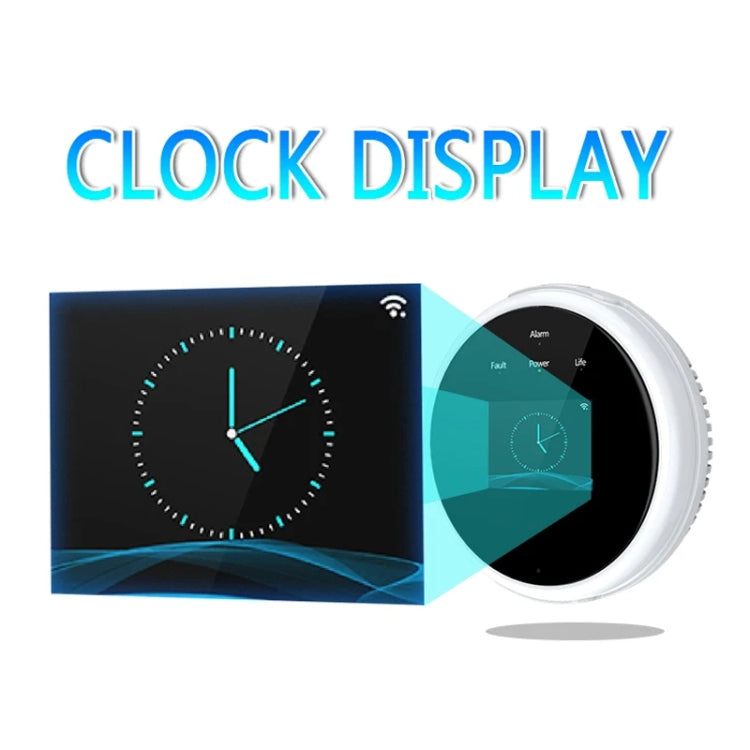 Tuya WiFi Gas Leak Detector With Temperature Clock Function Support Human Voice Alarm, GS21 Tuya WiFi Gas Leak Detector With Temperature Clock Function Support Human Voice Alarm, GS21